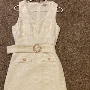 White Tweed Dress